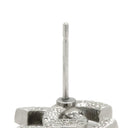 シャネル CHANEL ココマーク ハート シルバー メタル ラインストーン ピアス CCマーク