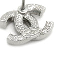 シャネル CHANEL ココマーク ハート シルバー メタル ラインストーン ピアス CCマーク