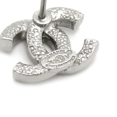 シャネル CHANEL ココマーク ハート シルバー メタル ラインストーン ピアス CCマーク