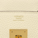 エルメス HERMES バーキン30 ナタ トリヨンクレマンス ハンドバッグ ゴールド金具 アイボリー