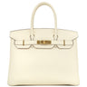 エルメス HERMES バーキン30 ナタ トリヨンクレマンス ハンドバッグ ゴールド金具 アイボリー