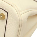 エルメス HERMES バーキン30 ナタ トリヨンクレマンス ハンドバッグ ゴールド金具 アイボリー