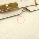 エルメス HERMES バーキン30 ナタ トリヨンクレマンス ハンドバッグ ゴールド金具 アイボリー