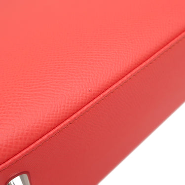 エルメス HERMES ケリー28 外縫い ローズテキサス ヴォーエプソン 2WAYバッグ シルバー金具 ショルダー