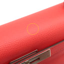 エルメス HERMES ケリー28 外縫い ローズテキサス ヴォーエプソン 2WAYバッグ シルバー金具 ショルダー