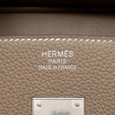 エルメス HERMES バーキン35 エトゥープ トゴ ハンドバッグ シルバー金具 グレージュ