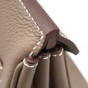 エルメス HERMES バーキン35 エトゥープ トゴ ハンドバッグ シルバー金具 グレージュ