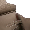 エルメス HERMES バーキン35 エトゥープ トゴ ハンドバッグ シルバー金具 グレージュ