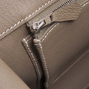 エルメス HERMES バーキン35 エトゥープ トゴ ハンドバッグ シルバー金具 グレージュ