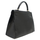 エルメス HERMES ケリー32 外縫い ブラック リザード 2WAYバッグ ゴールド金具 黒