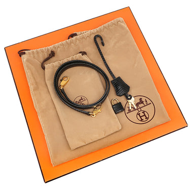 エルメス HERMES ケリー32 外縫い  ブラック リザード 2WAYバッグ ゴールド金具 黒