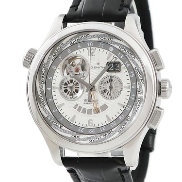 腕時計 ゼニス ZENITH グランドクラス オープン トラベラー マルチシティ 03.0520.4037/01.C492 自動巻き メンズ エルプリメロ