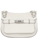 エルメス HERMES ジプシエール ミニ グリペール スイフト ショルダーバッグ シルバー金具 白