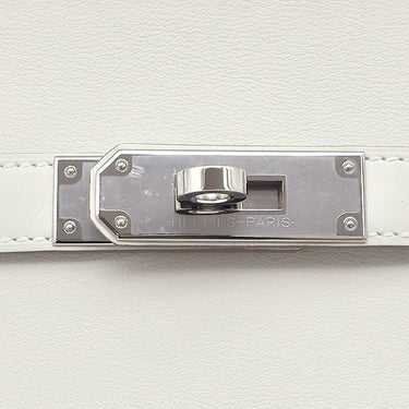 エルメス HERMES ジプシエール ミニ グリペール スイフト ショルダーバッグ シルバー金具 白