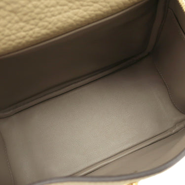 エルメス HERMES リンディ ミニ 20 トレンチ トリヨンクレマンス ショルダーバッグ ゴールド金具