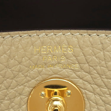エルメス HERMES リンディ ミニ 20 トレンチ トリヨンクレマンス ショルダーバッグ ゴールド金具