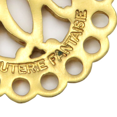 エルメス HERMES サークルカットアウト イエローゴールド GP バングル チャーム ブレスレット メタル ラウンド