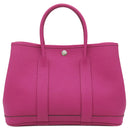 エルメス HERMES ガーデンパーティーTPM ローズパープル カントリー トートバッグ シルバー金具 紫