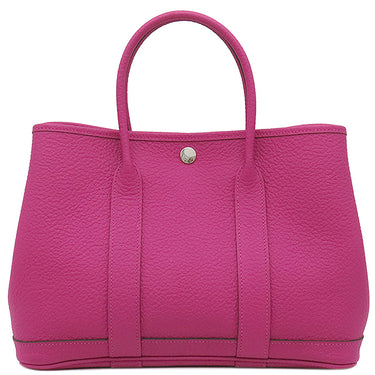 エルメス HERMES ガーデンパーティーTPM ローズパープル カントリー トートバッグ シルバー金具 紫