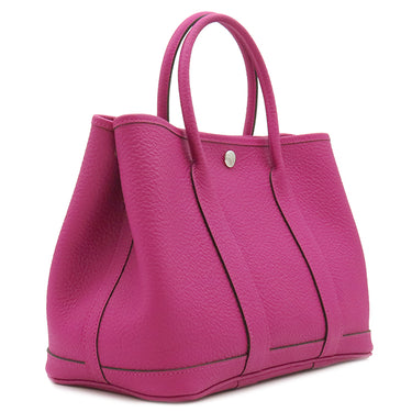 エルメス HERMES ガーデンパーティーTPM ローズパープル カントリー トートバッグ シルバー金具 紫