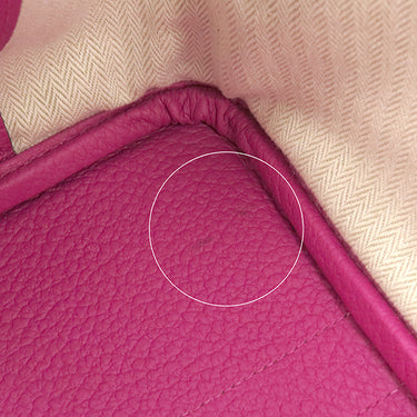 エルメス HERMES ガーデンパーティーTPM ローズパープル カントリー トートバッグ シルバー金具 紫