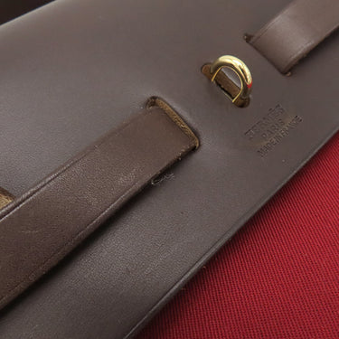 エルメス HERMES エールバッグ アドPM レッド×オレンジ キャンバス ヴァッシュハンター 2WAYバッグ ゴールド金具 赤 リュック バックパック