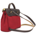 エルメス HERMES エールバッグ アドPM レッド×オレンジ キャンバス ヴァッシュハンター 2WAYバッグ ゴールド金具 赤 リュック バックパック
