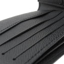 ルイヴィトン LOUIS VUITTON ポルトフォイユ スレンダー ロープパターン N41678 ダミエグラフィット ダミエグラフィットキャンバス 三つ折り財布 黒 赤 イニシャル刻印あり