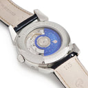 腕時計 クエルボ・イ・ソブリノス CUERVO Y SOBRINOS ヒストリアドール ルナ 3194.1BS 自動巻き メンズ トリプルカレンダー スケルトン 青針