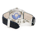 腕時計 クエルボ・イ・ソブリノス CUERVO Y SOBRINOS ヒストリアドール ルナ 3194.1BS 自動巻き メンズ トリプルカレンダー スケルトン 青針