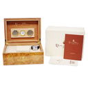 腕時計 クエルボ・イ・ソブリノス CUERVO Y SOBRINOS ヒストリアドール ルナ 3194.1BS 自動巻き メンズ トリプルカレンダー スケルトン 青針