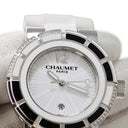 腕時計 ショーメ CHAUMET クラスワン W1722W-20W クオーツ レディース 純正ダイヤ ホワイト クォーツ デイト 3針 20周年記念モデル