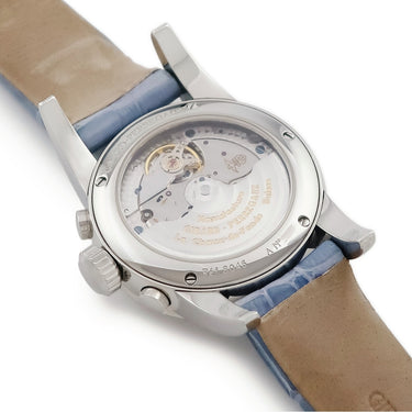 腕時計 ジラールペルゴ GIRARD PERREGAUX スモール クロノグラフ 80460.0.11.11M7 自動巻き レディース 純正ダイヤ シェル 青針 ローマン