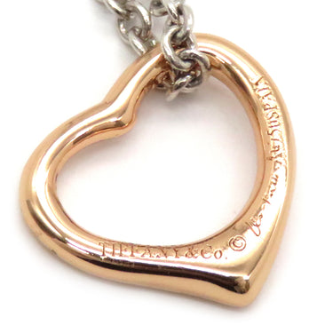 ティファニー Tiffany & Co ダブルオープンハート ピンクゴールド シルバー925 K18PG ネックレス 18K シルバー PG T&Co.