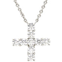 ハリーウィンストン Harry Winston ミニクロスペンダント PEDPREMCRMC プラチナシルバー Pt950 ダイヤモンド ネックレス 9P 9石