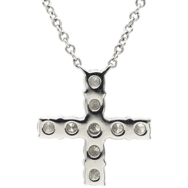 ハリーウィンストン Harry Winston ミニクロスペンダント PEDPREMCRMC プラチナシルバー Pt950 ダイヤモンド ネックレス 9P 9石