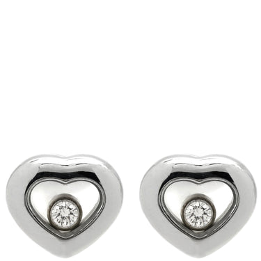 ショパール CHOPARD ハッピーダイヤモンド ハート 83/4854 ホワイトゴールド K18WG ダイヤモンド ピアス 750 WG 18金 ムービングダイヤ