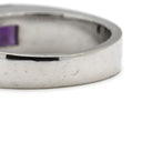 ノンブランド NON BRAND アメジスト リング ホワイトゴールド K18WG アメジスト リング 指輪 タンクリング 11号