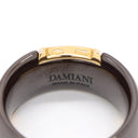 ダミアーニ DAMIANI Dアイコン ダイヤ D.ICON ピンクゴールドXブラウン K18PG ダイヤモンド セラミック リング 指輪 ディー アイコン 12.5号
