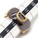 ダミアーニ DAMIANI Dアイコン ダイヤ D.ICON ピンクゴールドXブラウン K18PG ダイヤモンド セラミック リング 指輪 ディー アイコン 12.5号