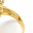 ノンブランド NON BRAND ルビー ダイヤ リング イエローゴールド K18YG ルビー ダイヤモンド リング 指輪 Au750 18K 18金 レッド 赤 13号