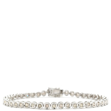 ノンブランド NON BRAND テニスブレスレット ホワイトゴールド K18WG ダイヤモンド ブレスレット ダイヤブレス