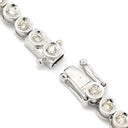 ノンブランド NON BRAND テニスブレスレット ホワイトゴールド K18WG ダイヤモンド ブレスレット ダイヤブレス