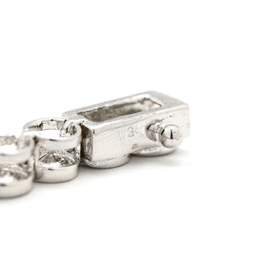 ノンブランド NON BRAND テニスブレスレット ホワイトゴールド K18WG ダイヤモンド ブレスレット ダイヤブレス