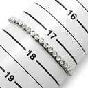 ノンブランド NON BRAND テニスブレスレット ホワイトゴールド K18WG ダイヤモンド ブレスレット ダイヤブレス