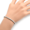 ノンブランド NON BRAND テニスブレスレット ホワイトゴールド K18WG ダイヤモンド ブレスレット ダイヤブレス