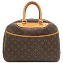 ルイヴィトン LOUIS VUITTON ドーヴィル M47270 モノグラム モノグラムキャンバス ハンドバッグ ゴールド金具 茶 ボーリングバッグ ネームタグ欠品