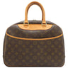ルイヴィトン LOUIS VUITTON ドーヴィル M47270 モノグラム モノグラムキャンバス ハンドバッグ ゴールド金具 茶 ボーリングバッグ ネームタグ欠品