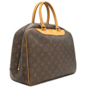 ルイヴィトン LOUIS VUITTON ドーヴィル M47270 モノグラム モノグラムキャンバス ハンドバッグ ゴールド金具 茶 ボーリングバッグ ネームタグ欠品