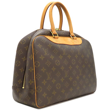 ルイヴィトン LOUIS VUITTON ドーヴィル M47270 モノグラム モノグラムキャンバス ハンドバッグ ゴールド金具 茶 ボーリングバッグ ネームタグ欠品